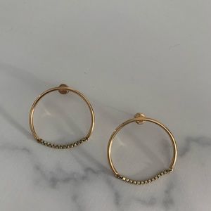Jenny Bird Sadie hoop earrings. 14k gold dipped